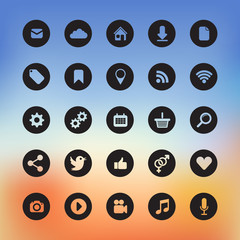 icons for web and user interface design