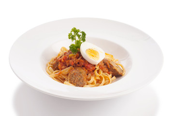 thai style fusion spaghetti