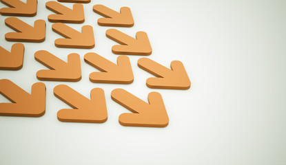 Orange arrows business