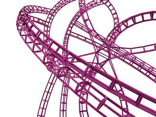 Pink construction concept rendered
