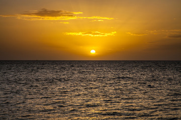 sunset in sicily