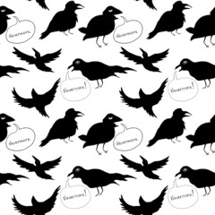 Raven Seamless Background