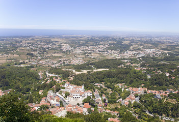 Fototapeta na wymiar Sintra, view from above