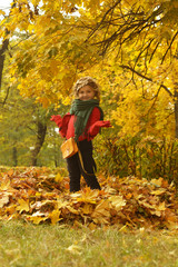 little girl on walk