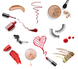 make up beauty lipstick nail polish liquid powder mascara pencil