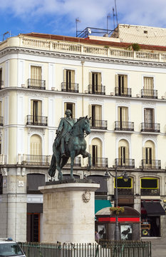 statue of King Charles III, Madrid