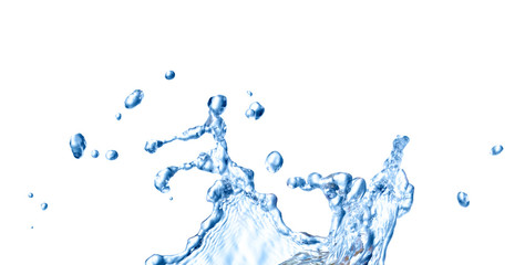 water splash drop blue liquid