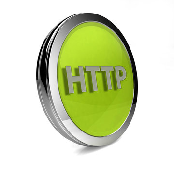 http circular icon on white background