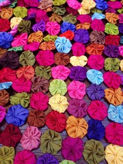Fototapeta na wymiar colorful tablecloth