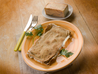 focaccia stuffed with taleggio cheese