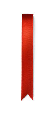 Obraz premium Red bookmark isolated on white background