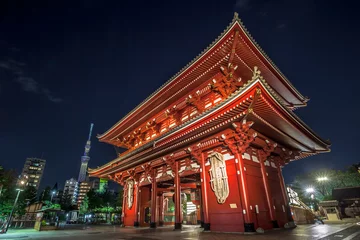Türaufkleber Sensoji-Tempel und Tokyo Sky Tree © Faula Photo Works