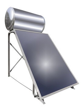 Solar Water Heater, Isolated