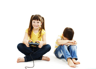 Conflict for games. Isolated on white background