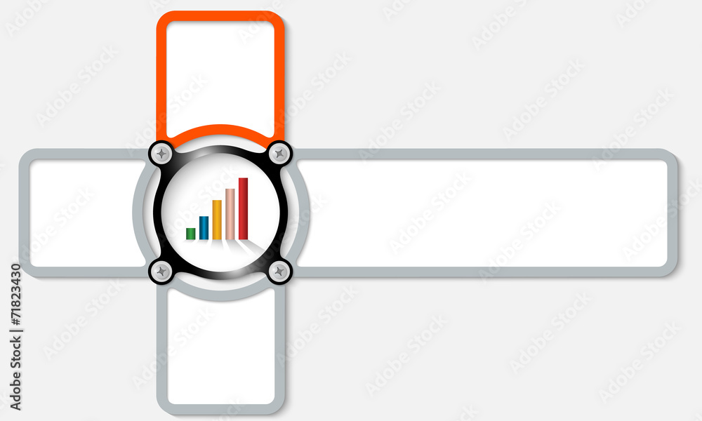 Poster four frame for any text with graph