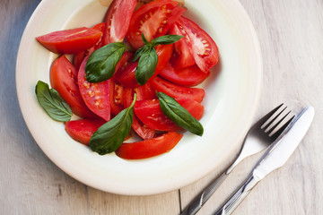 Fresh tomatoes salad