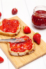Delicious strawberry jam