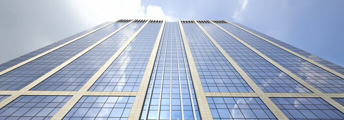 Corporate glass and steel