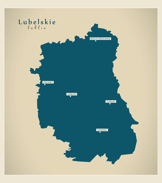 Modern Map - Lubelskie PL