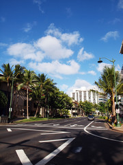 ワイキキの街並み