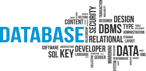 word cloud - database