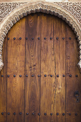 Close-up of an arabic old style door