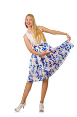 Woman in fashion clothing concept