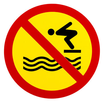 recommend clip art: Sign warning for no lifeguard service