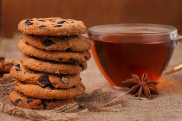 Cookies with chocolate chips
