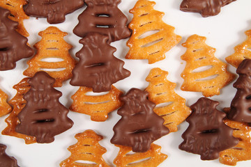 cookies (christmas tree shape) background