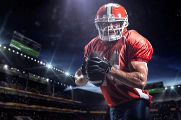 Outdoor kussens American football sportsman player in stadium © 103tnn