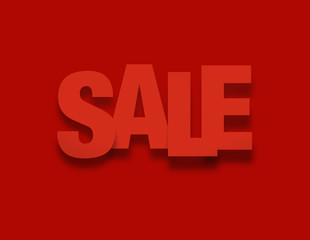 Sale Red White