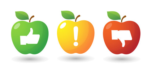 Apple icon set with survey icons