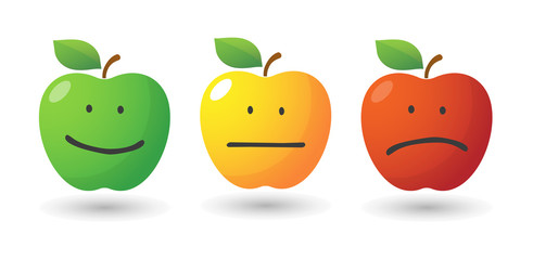 Apple icon set with emoticons