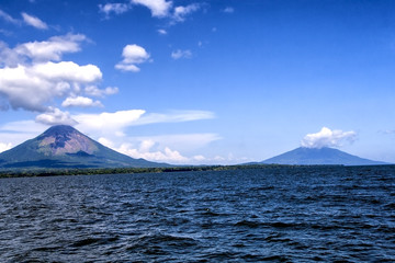 two volcano,Concepcion and Maderas, in Ometepe Island, Nicaragua