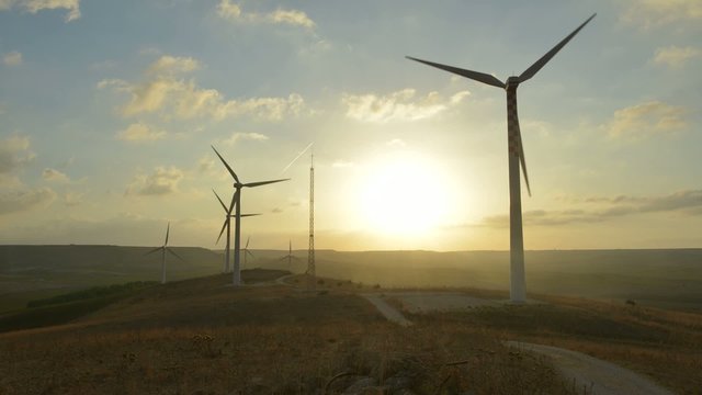 Timelaps parco Eolico