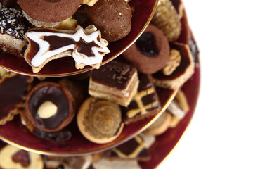 czech christmas cookies isolated