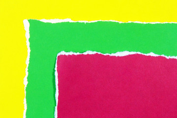 colorful ripped papers