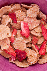 cereal with dried red fruits