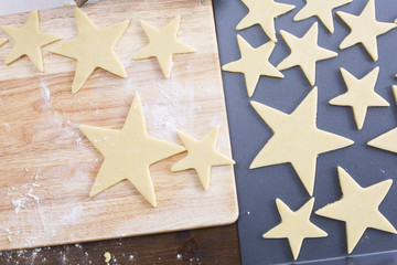 Baking Star Cookies