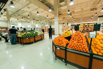 Dubai - AUGUST 8, 2014: Dubai Supermarket Waitrose on August 8 i
