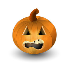 Halloween pumkin isolated on white