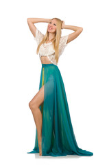 Naklejka premium Woman in fashion clothing concept