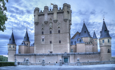 Fototapeta na wymiar Alcazar Castle in Segovia, Spain