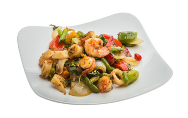 Seafood with vegetables