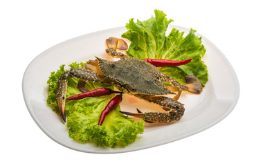 Raw crab