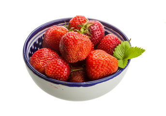 Strawberry in the bowl