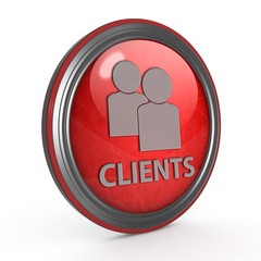 Client circular icon on white background