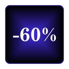 60 percent discount icon