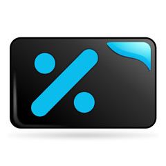 division sur bouton web rectangle bleu